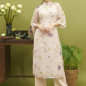 Ao dai Oranza hong 2