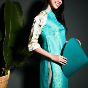 Ao dai to tam xanh ngoc 1